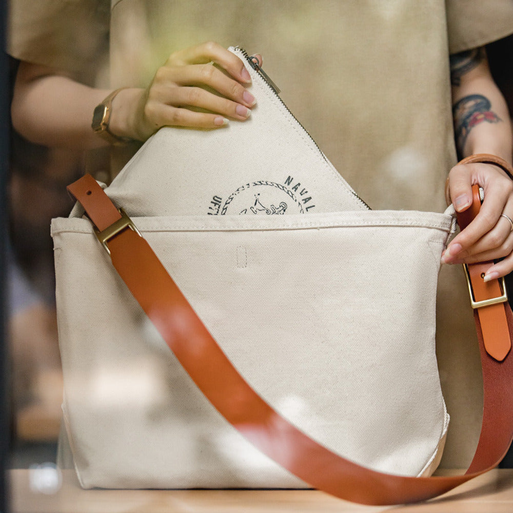 馬登女裝 美式子母做舊印花工具單肩包阿美哢嘰簡約斜挎包