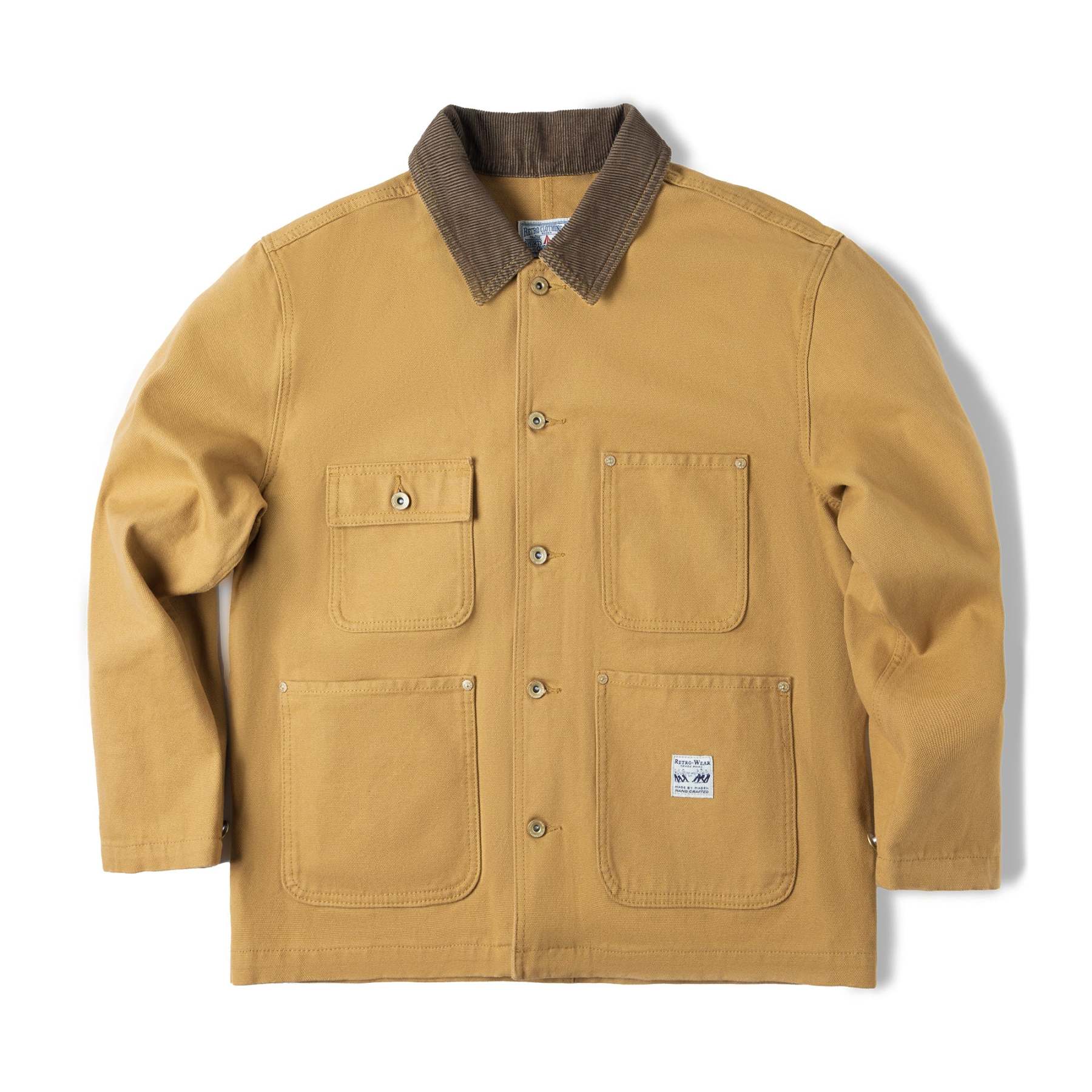 馬登女裝 美式密歇根夾克春秋款純棉帆布翻領長袖上衣外套