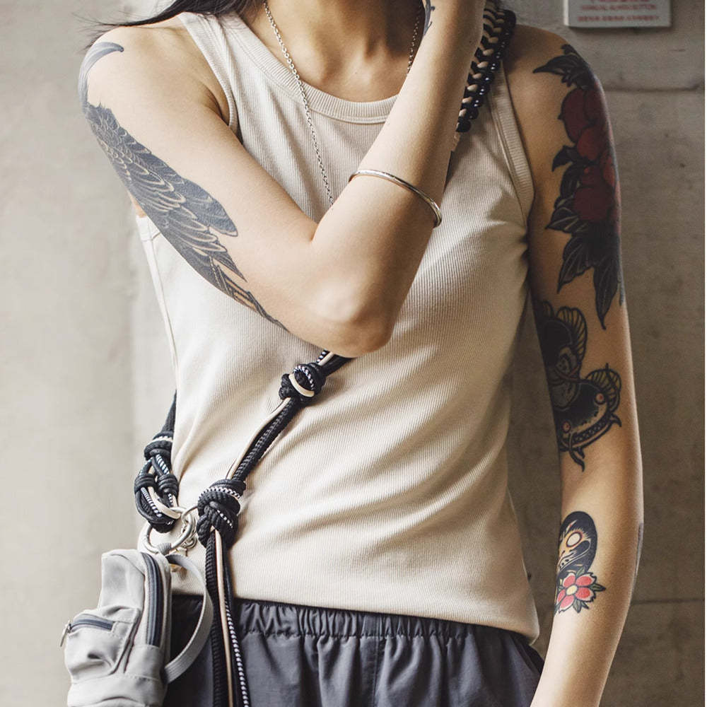 馬登女裝 vintage編織繩腰帶女士腰繩腰鏈配飾裝潢皮帶可調節跨帶