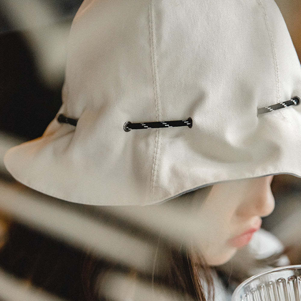 馬登女裝 黑色兩用漁夫帽便攜手提零錢包錢袋帽遮陽帽子男女秋