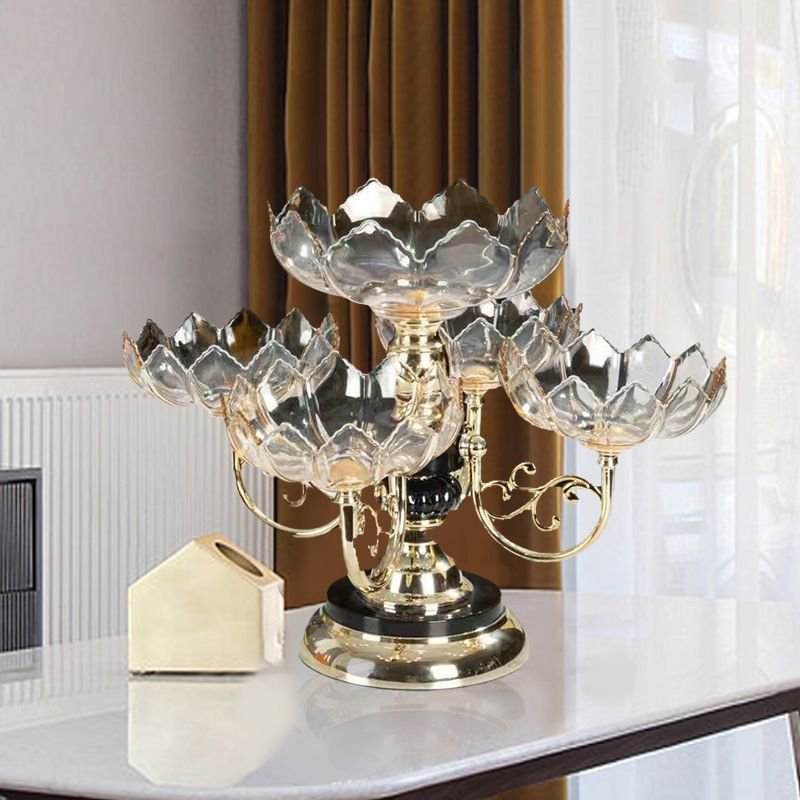 多層旋轉高檔水晶果盤這款精美的多層旋轉水晶水果盤可提升您的用餐體驗