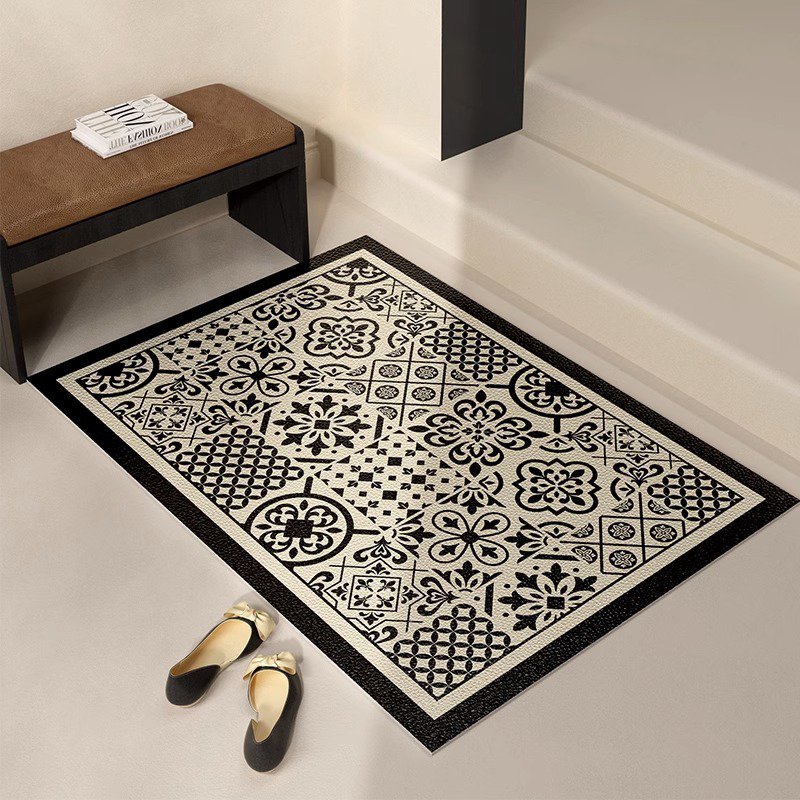 入口門皮革清潔奶油色地墊 門墊入口地毯式地墊
