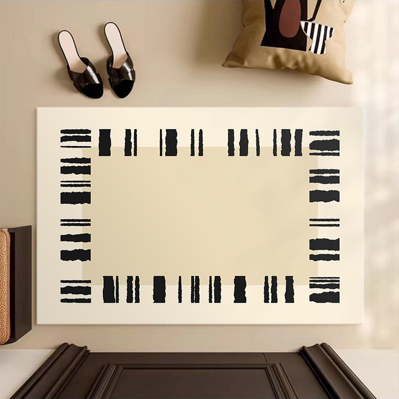 入口門皮革清潔奶油色地墊 門墊入口地毯式地墊