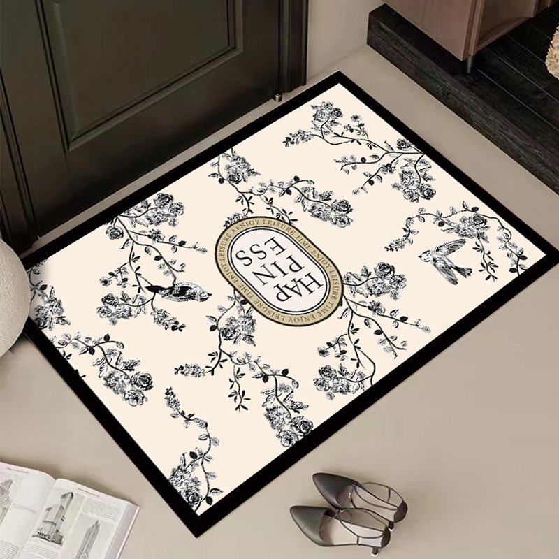 入口門皮革清潔奶油色地墊 門墊入口地毯式地墊