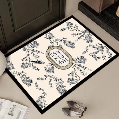 入口門皮革清潔奶油色地墊 門墊入口地毯式地墊