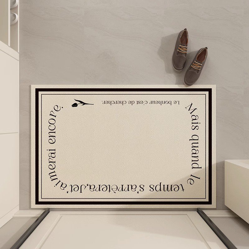 入口門皮革清潔奶油色地墊 門墊入口地毯式地墊