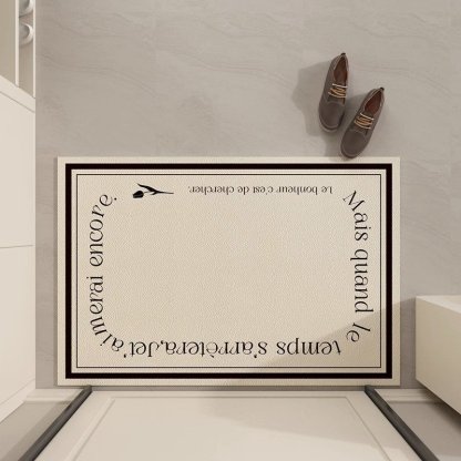 入口門皮革清潔奶油色地墊 門墊入口地毯式地墊