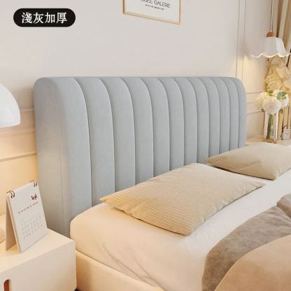 加厚高級感軟包通用床頭套罩 軟包通用床頭套罩簡約大方