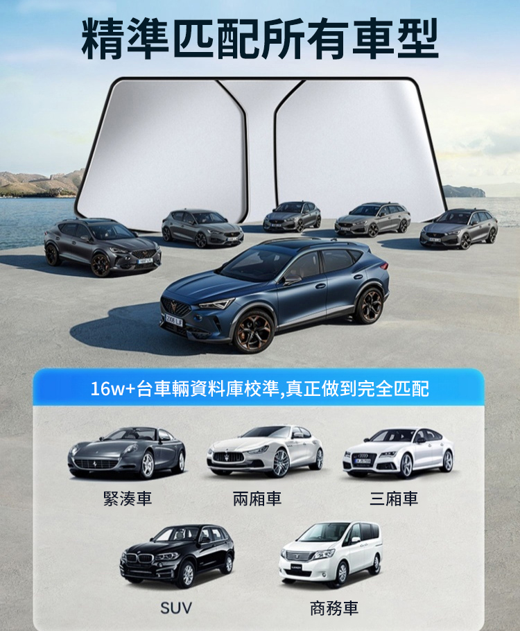 【1秒遮陽】汽車折疊收納遮陽擋板