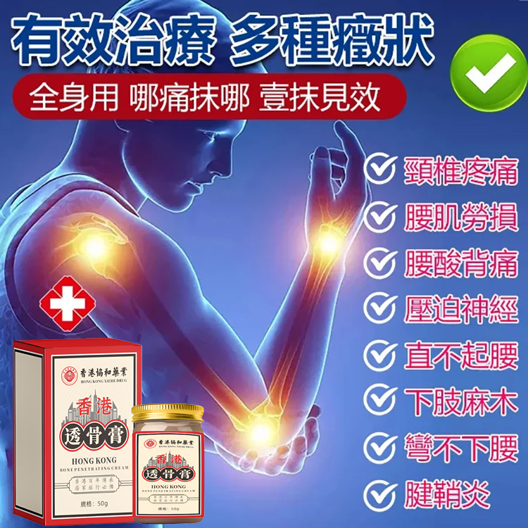 【專注骨痛】關節活絡透骨膏