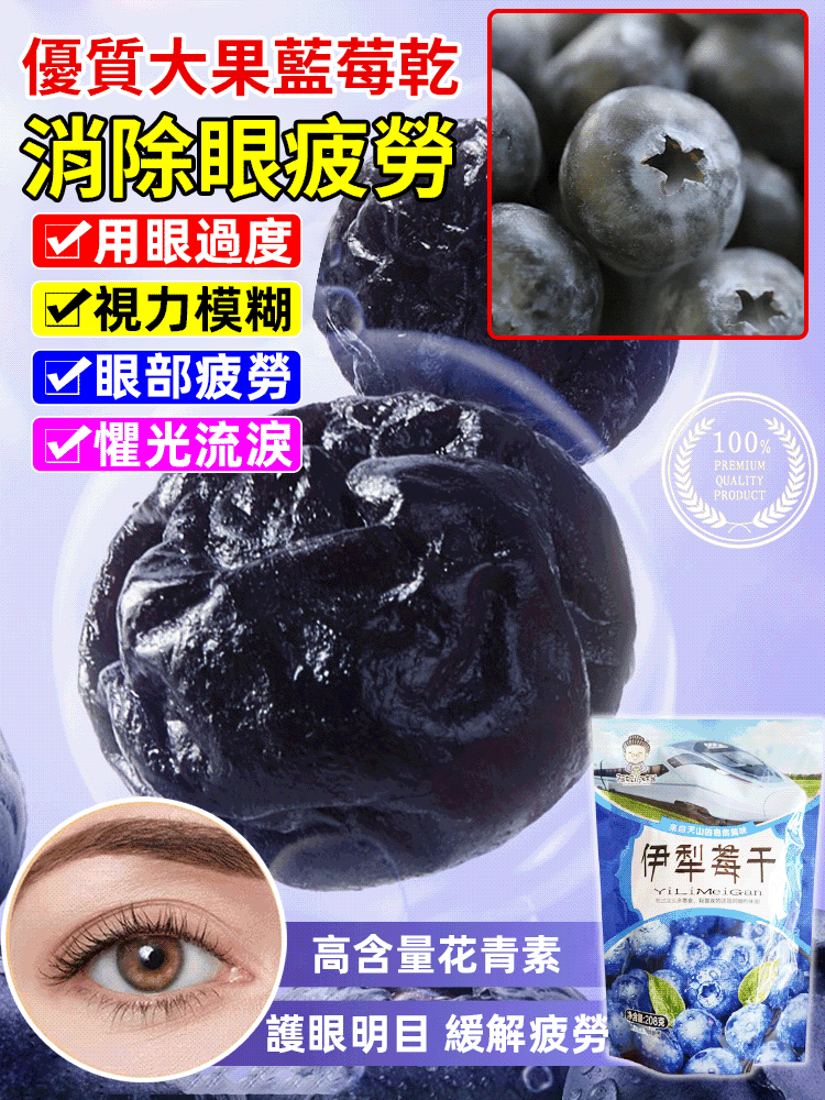 藍莓李果伊犁藍莓幹