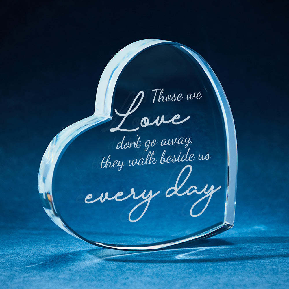 Engraved Crystal Photo Gift In Memorial Gifts For Mom