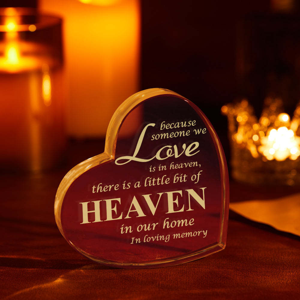 Engraved Crystal Photo Gift In Memorial Gifts For Mom