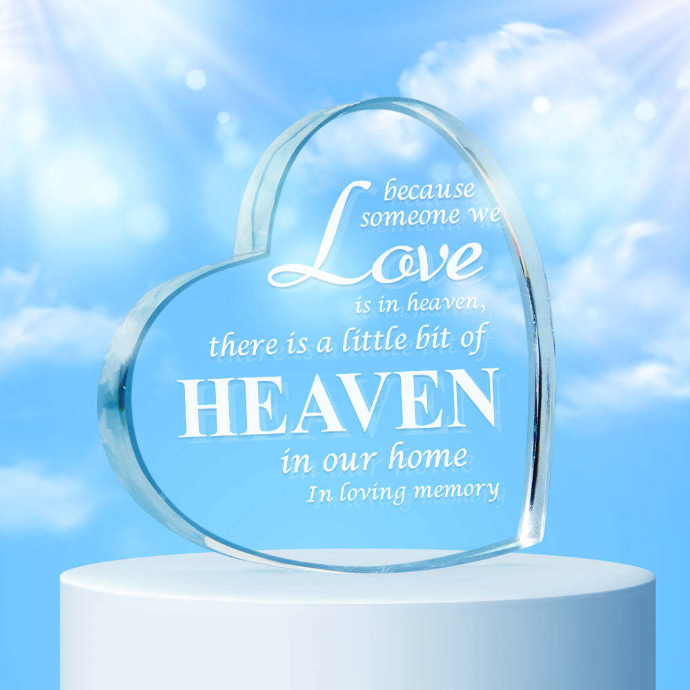 Engraved Crystal Photo Gift In Memorial Gifts For Mom