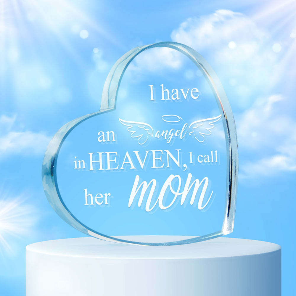 Engraved Crystal Photo Gift In Memorial Gifts For Mom