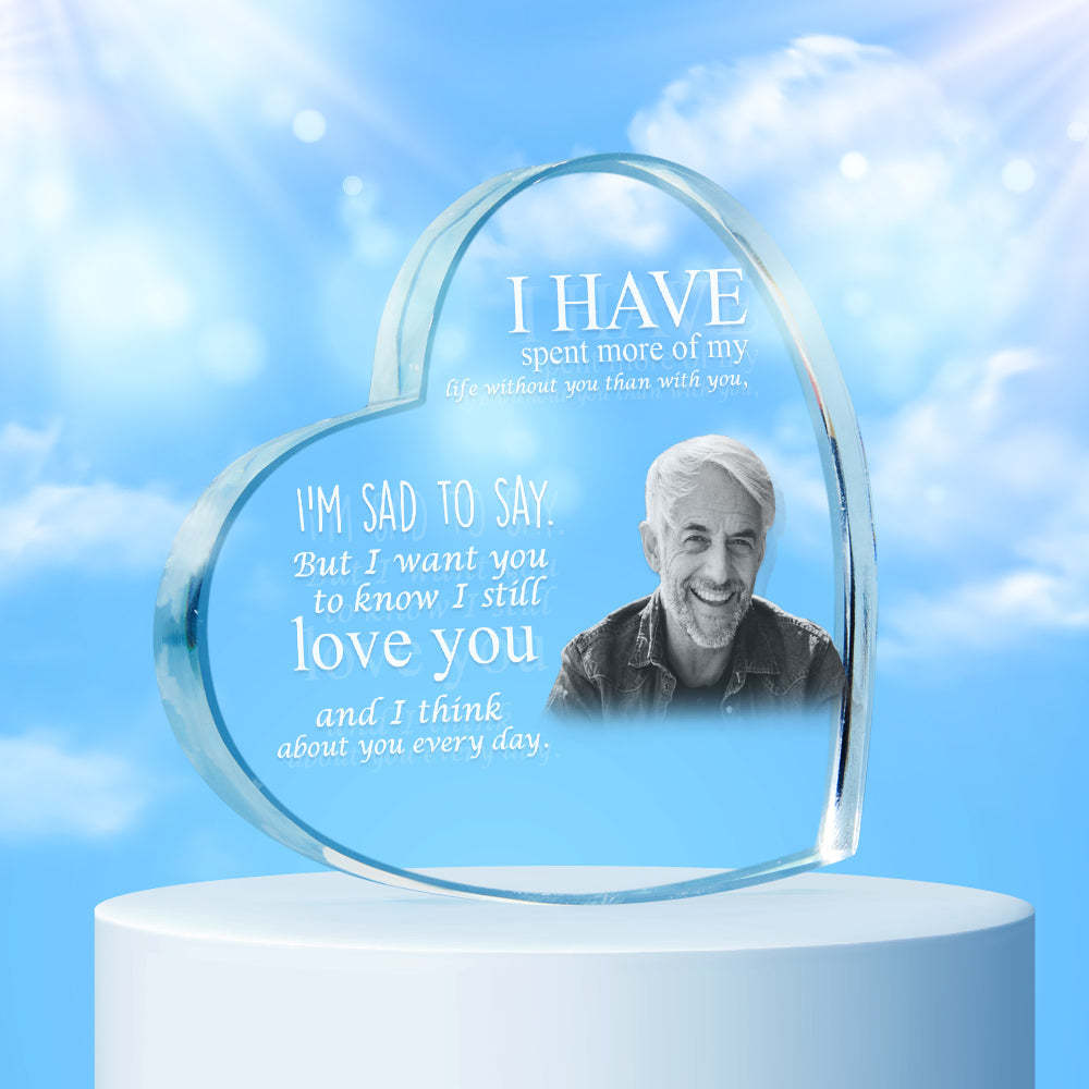 Engraved Crystal Photo Gift In Memorial Gifts For Mom