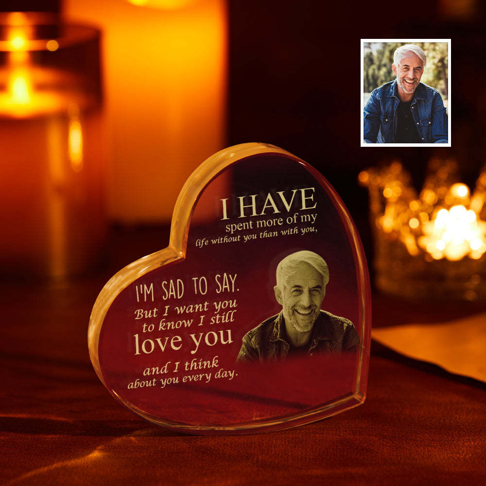 Engraved Crystal Photo Gift In Memorial Gifts For Mom