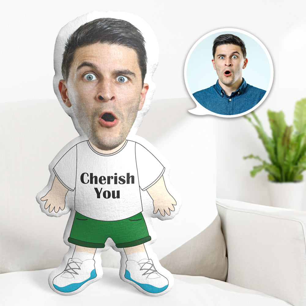 Mein Gesicht Kissen Personalisiertes Fotokissen Personalisiertes Minime Kissen Nachrichtenkissen Geschenke Für Sie - Cherish You - MiniMe Pillow