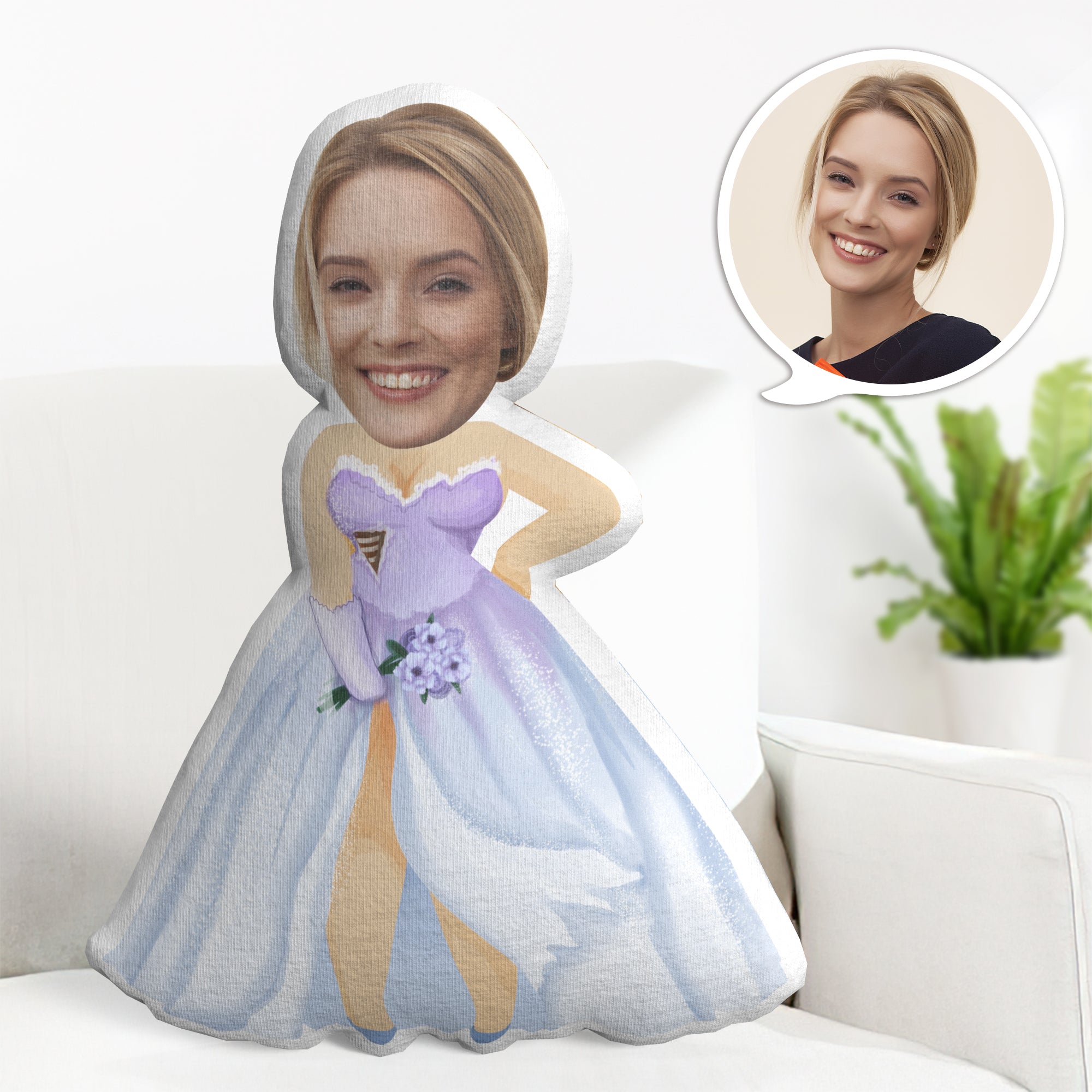 Benutzerdefiniertes Gesicht Minime Throw-kissen Personalisierte Halloween Minime Throw-kissen-geschenke - MiniMe Pillow