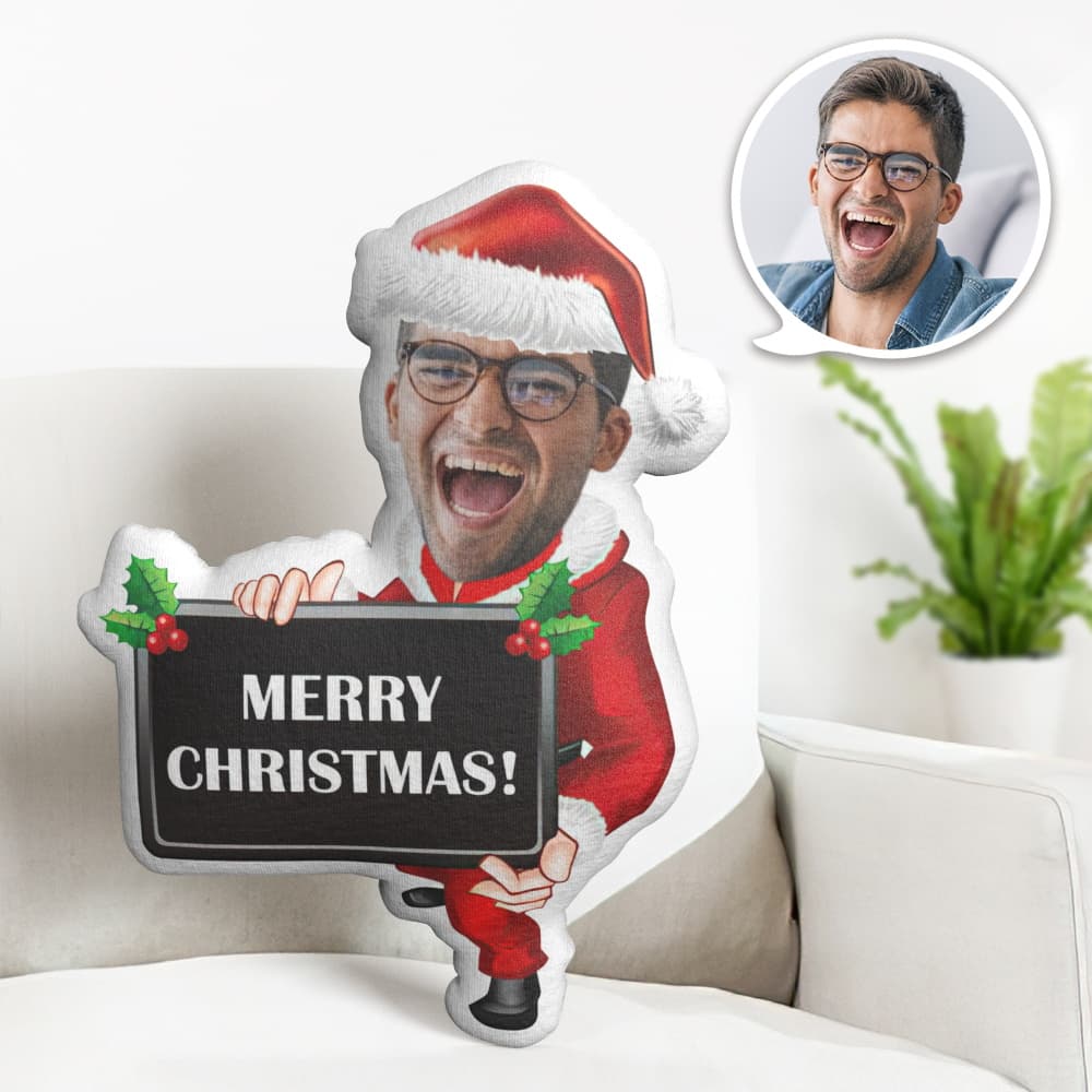 Personalisiertes Gesichtskissen Personalisiertes Fotokissen Weihnachtstafel Minime Kissen Geschenke Für Weihnachten - MiniMe Pillow