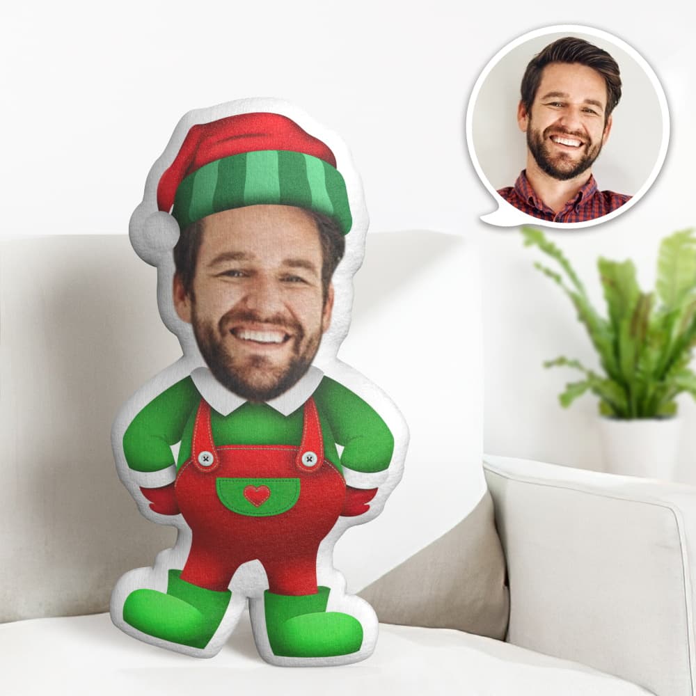 Personalisiertes Gesichtskissen Personalisiertes Fotokissen Weihnachts-hosenträger Minime-kissen Geschenke Für Weihnachten - MiniMe Pillow