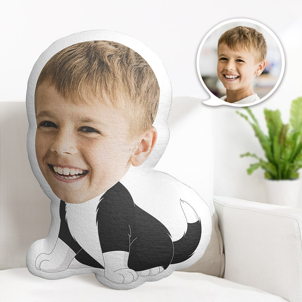 Personalisiertes Gesichtskissen Personalisiertes Fotokissen Kuh Katze Minime Kissen Geschenke Für Kinder - MiniMe Pillow