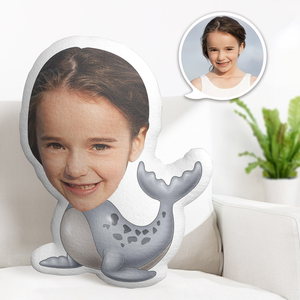 Personalisiertes Gesichtskissen Personalisiertes Fotokissen Siegel Minime Kissengeschenke Für Kinder - MiniMe Pillow