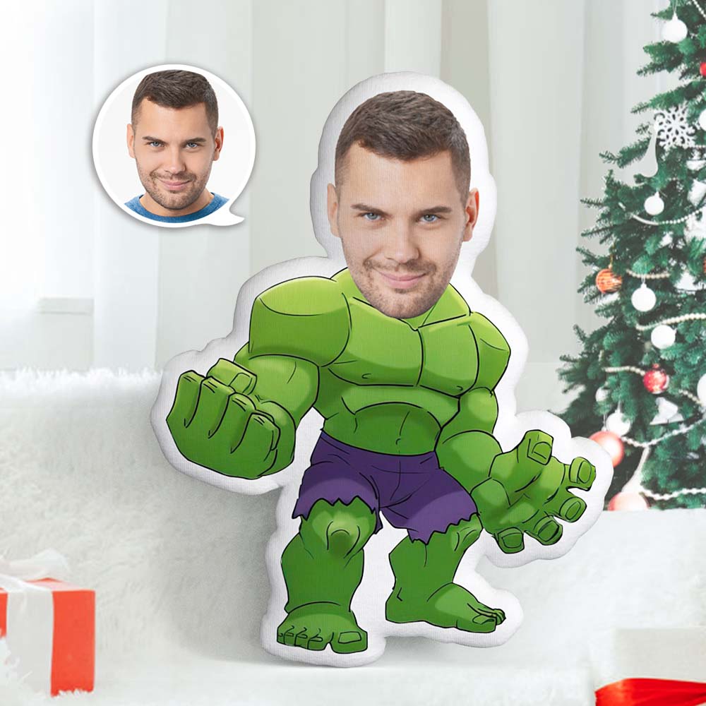 Weihnachtsgeschenke Mein Gesicht Kissen Benutzerdefinierte Kissen Gesicht Körper Kissen Personalisierte Foto Kissen Geschenk  New Hulk Wurfkissen Mini Me Kissen