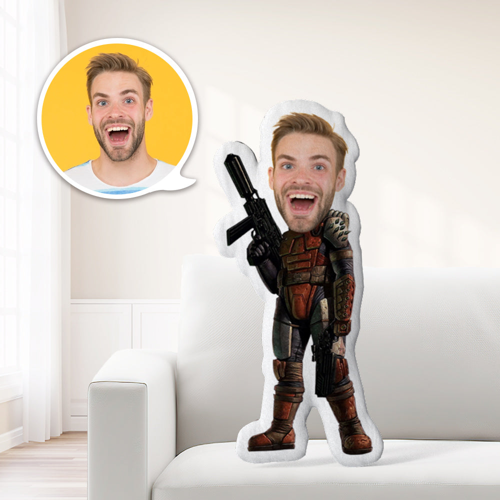 Star Wars Geschenke Minime Kissen Custom Face Kissen Personalisierte Mandalorianische Minime Kissen Geschenke - MiniMe Pillow