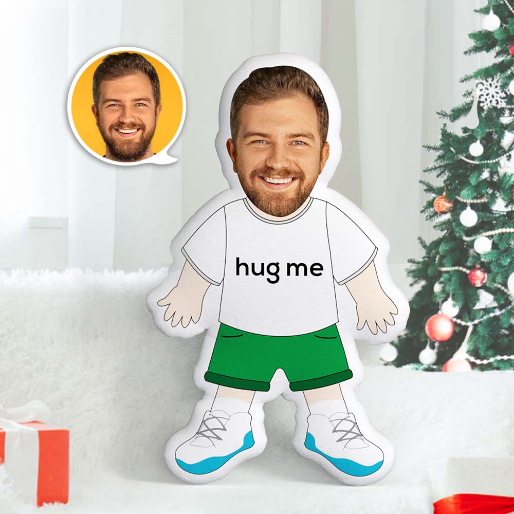 Weihnachtsgeschenke HUG ME Kissen Benutzerdefiniertes Gesichtskissen Personalisiertes Fotokissen Weibliche Zaubererpuppe Benutzerdefiniertes MiniIMe-Kissen
