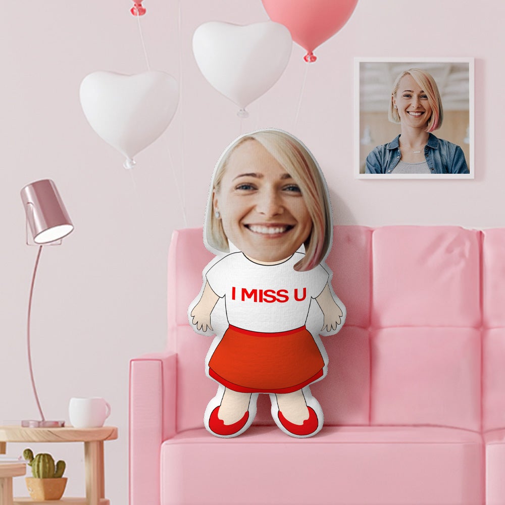 Ich vermisse U Kissen benutzerdefinierte Gesicht Kissen personalisierte Foto Kissen weibliche Magier Puppe benutzerdefinierte Minime Kissen