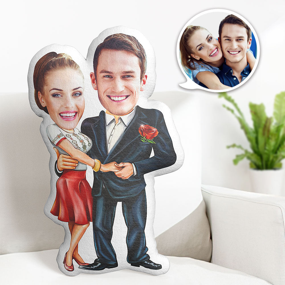 Geschenke Des Valentines Tageskundengebundenes Liebevolles Kissen Kundenspezifisches Foto-kissen Personalisiertes Gesichts-kissen - MiniMe Pillow