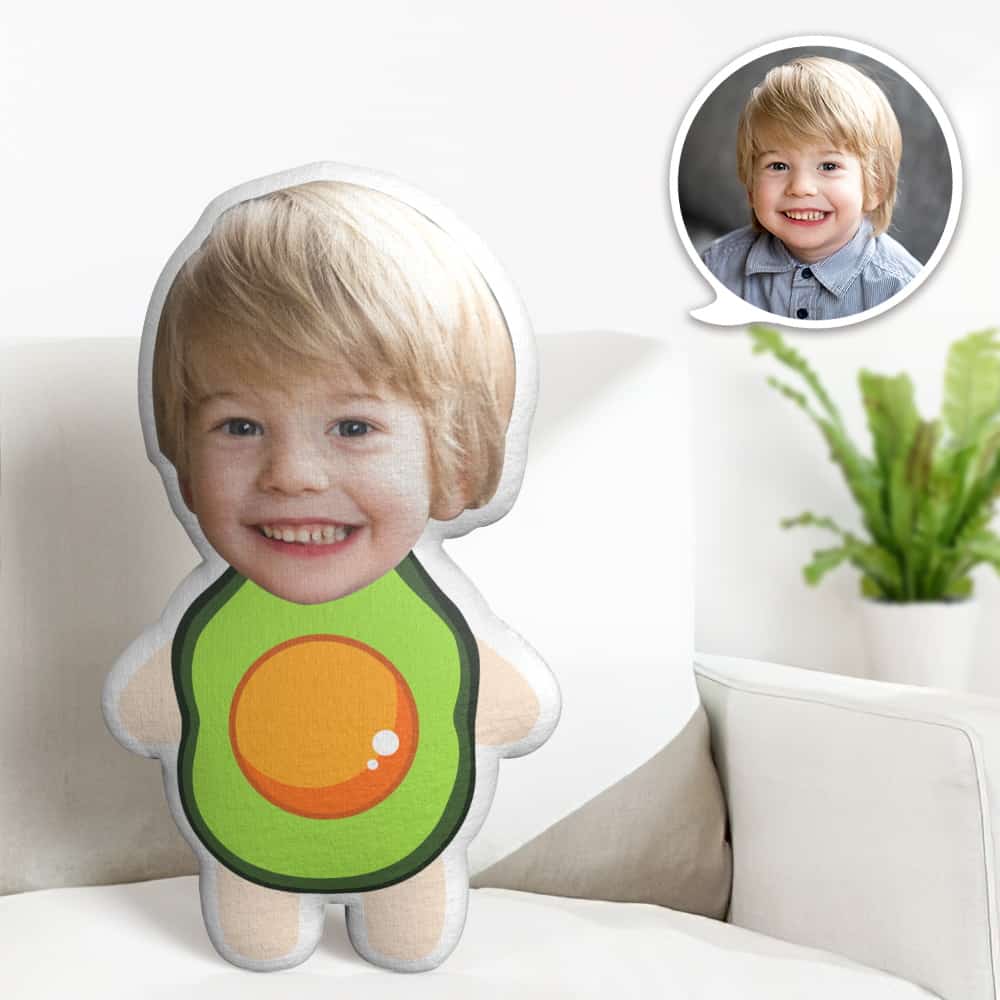Benutzerdefinierte Gesicht Kissen Avocado Minime Personalisierte Foto Minime Kissen Geschenke - MiniMe Pillow