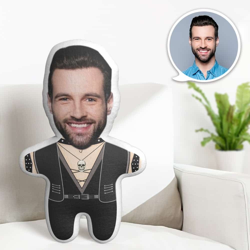 Cartoon-rocker-minime-wurfs-kissen Benutzerdefiniertes Gesicht-kissen Personalisiertes Niedliches Minime-kissen - MiniMe Pillow