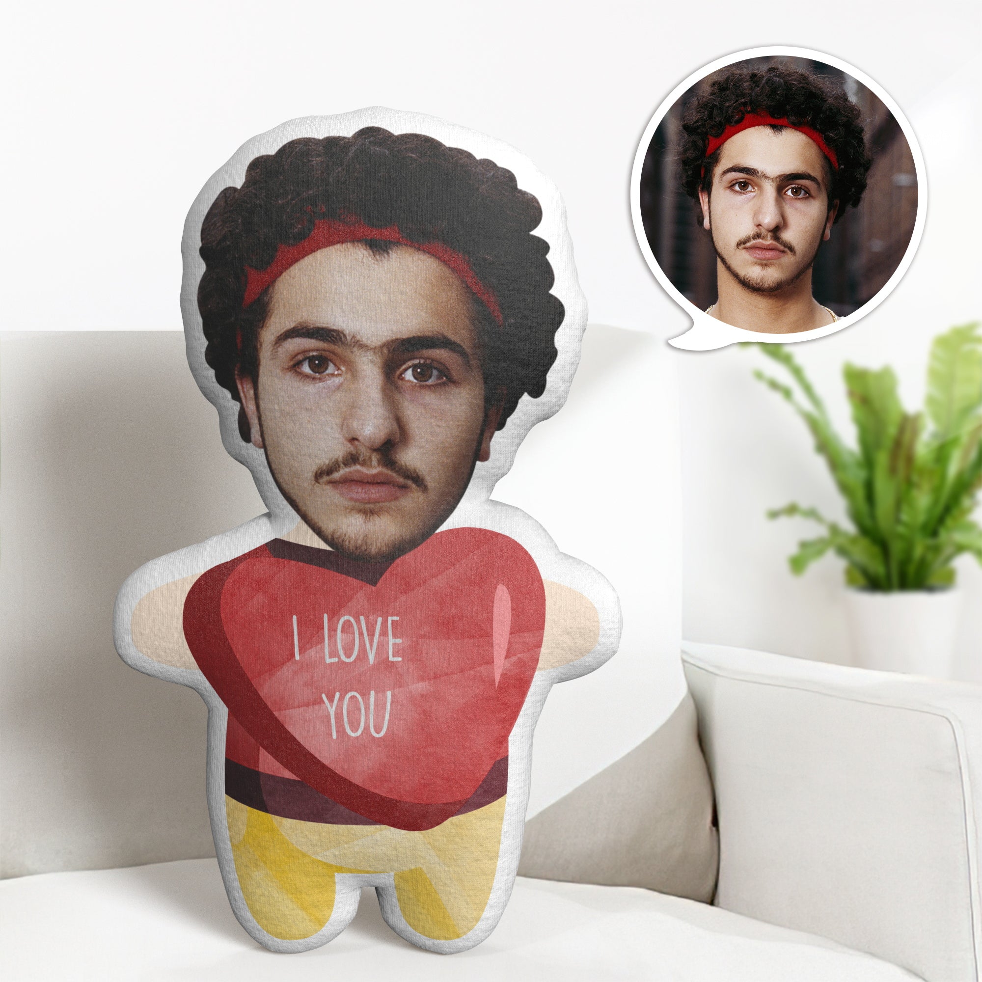 Benutzerdefinierte Minime-wurfskissen Zum Valentinstag Personalisierte Lustige Minime-wurfskissen-geschenke - MiniMe Pillow
