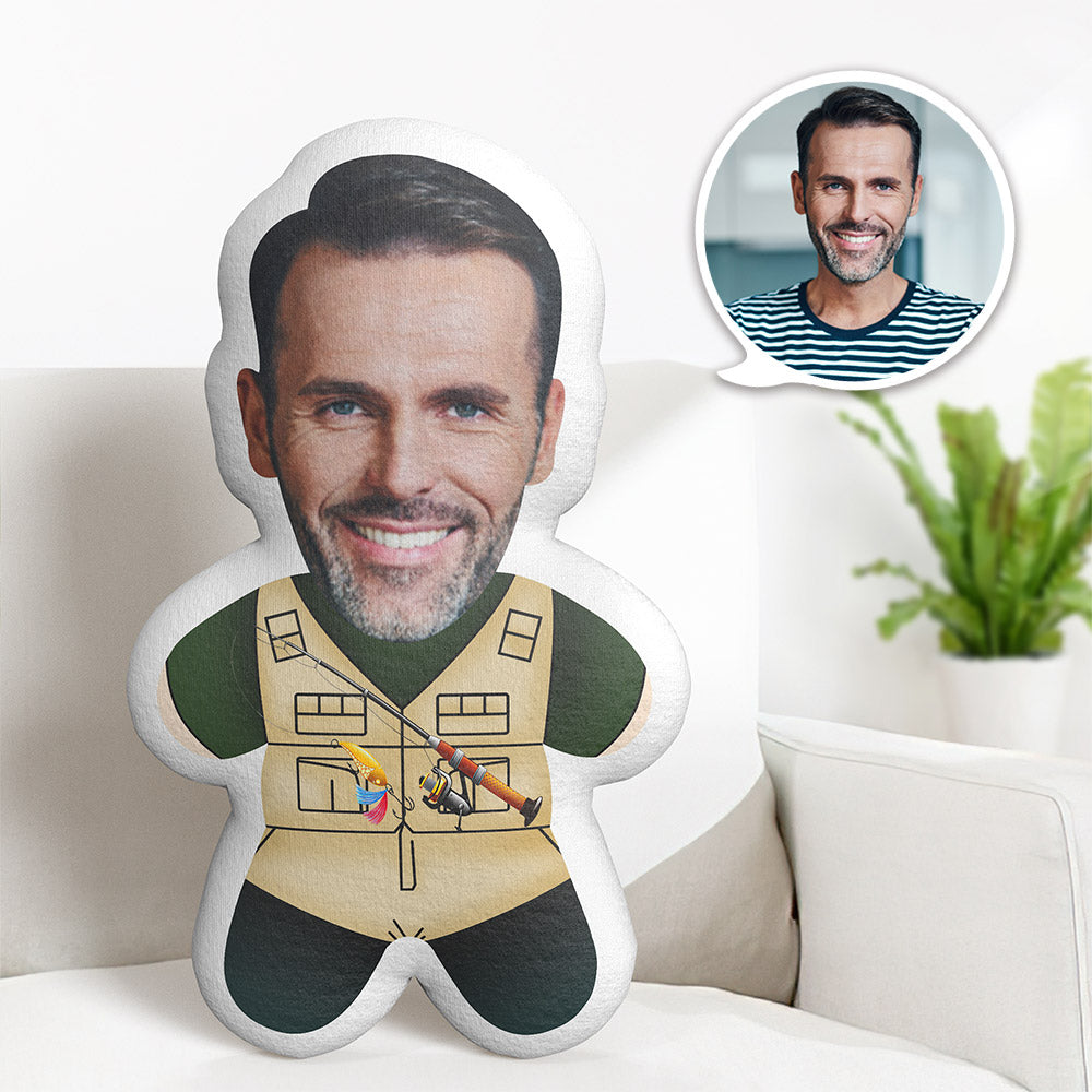 Benutzerdefinierte Gesicht Minime Teddy Kissen Fischer Personalisierte Foto Minime Puppe - MiniMe Pillow