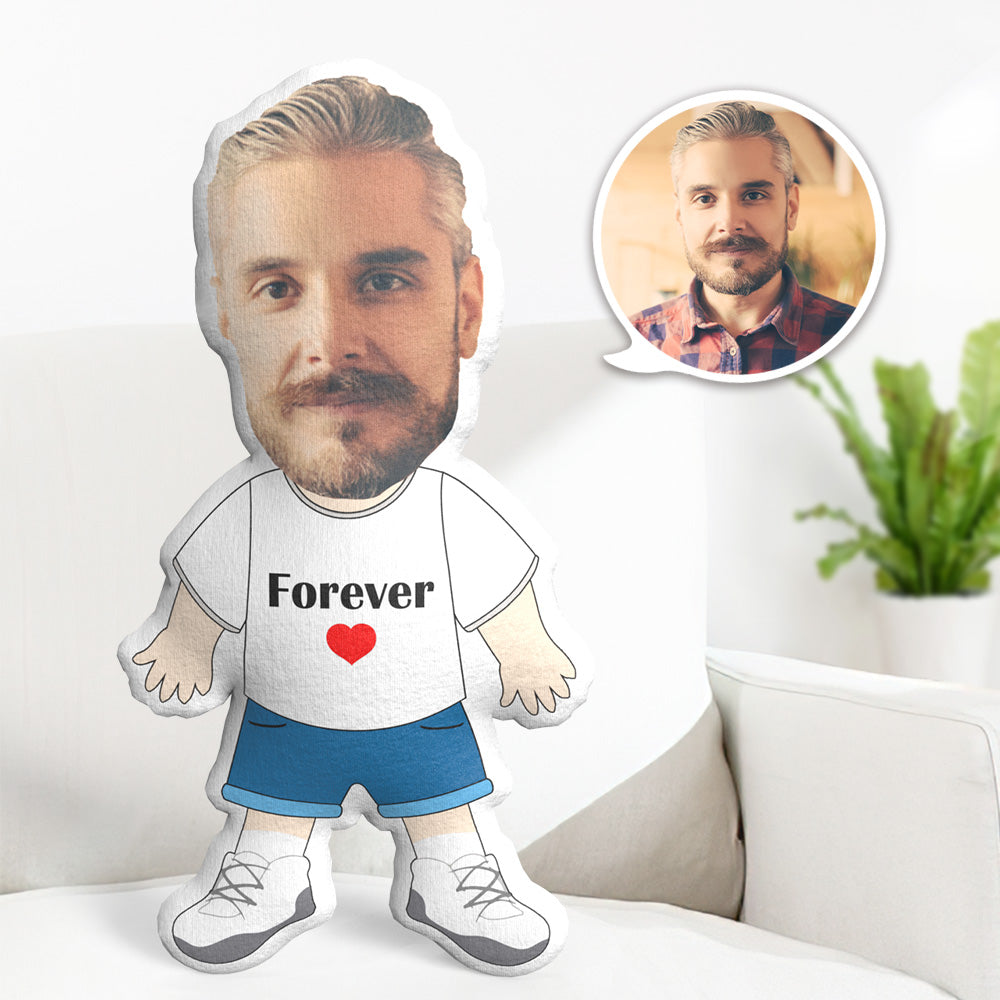 Mon Oreiller Facial Oreiller Photo Personnalisé Oreiller Minime Personnalisé Oreiller À Message Cadeaux Pour Elle - Forever Love - MiniMe Pillow