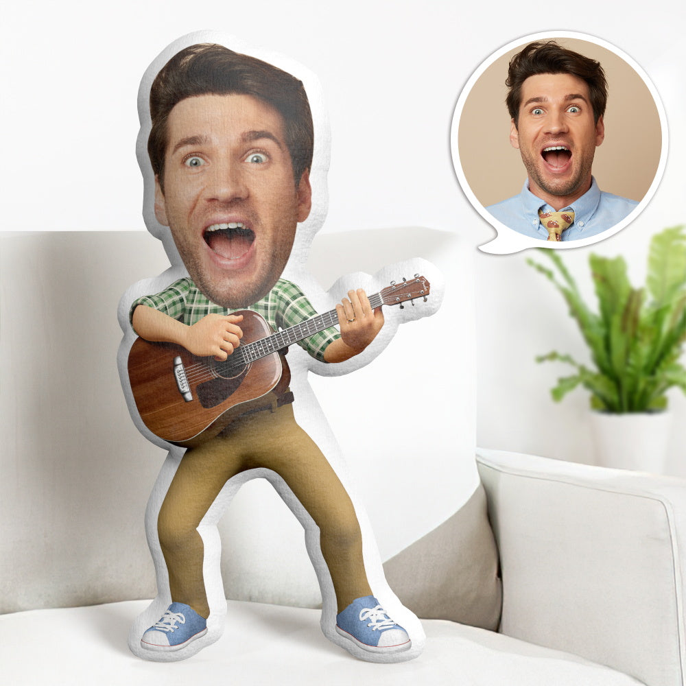 Visage Personnalisé Minime Jeter Oreiller Personnalisé Minime Jeter Oreiller Unique Cocomelon Papa Cadeaux - MiniMe Pillow