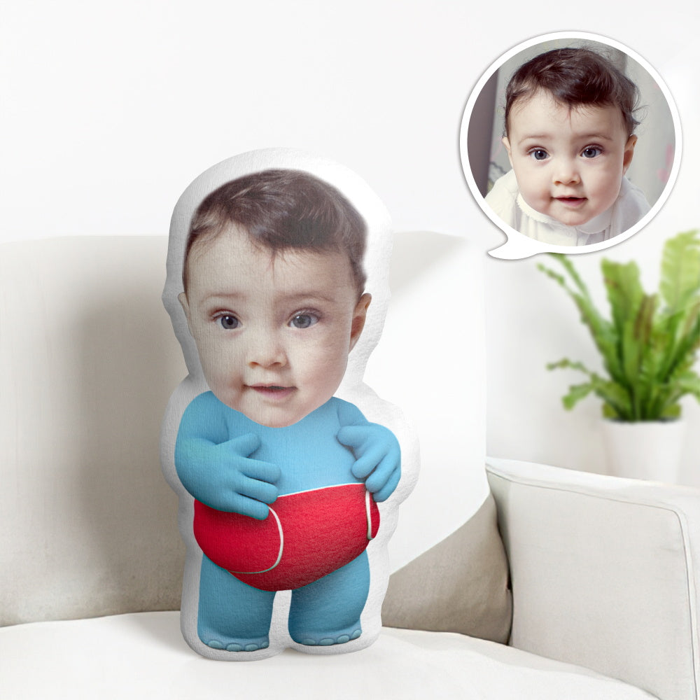 Cadeaux D'oreiller De Cocomelon Oreiller De Visage Personnalisé Cadeaux D'oreiller De Petit Éléphant Personnalisés - MiniMe Pillow