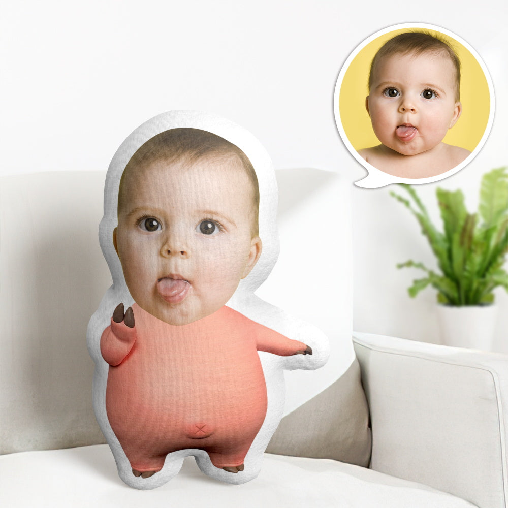 Cadeaux D'oreiller Cocomelon Oreiller De Visage Personnalisé Cadeaux D'oreiller De Petit Cochon Personnalisés - MiniMe Pillow