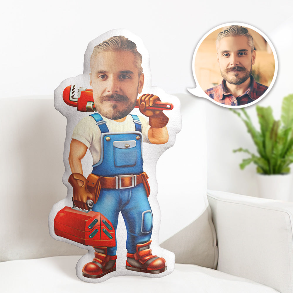 Cadeaux D'anniversaire Personnalisés Mon Oreiller Facial Oreiller Photo Personnalisé Travailleurs De L'entretien Oreiller Minime - MiniMe Pillow