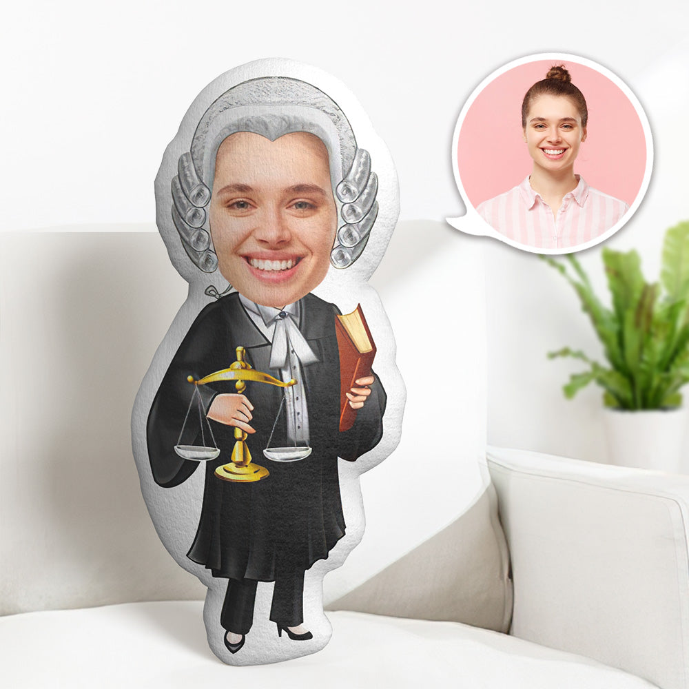 Cadeaux D'anniversaire Personnalisés Mon Oreiller De Visage Oreiller Photo Personnalisé Juge Minime Oreiller - MiniMe Pillow