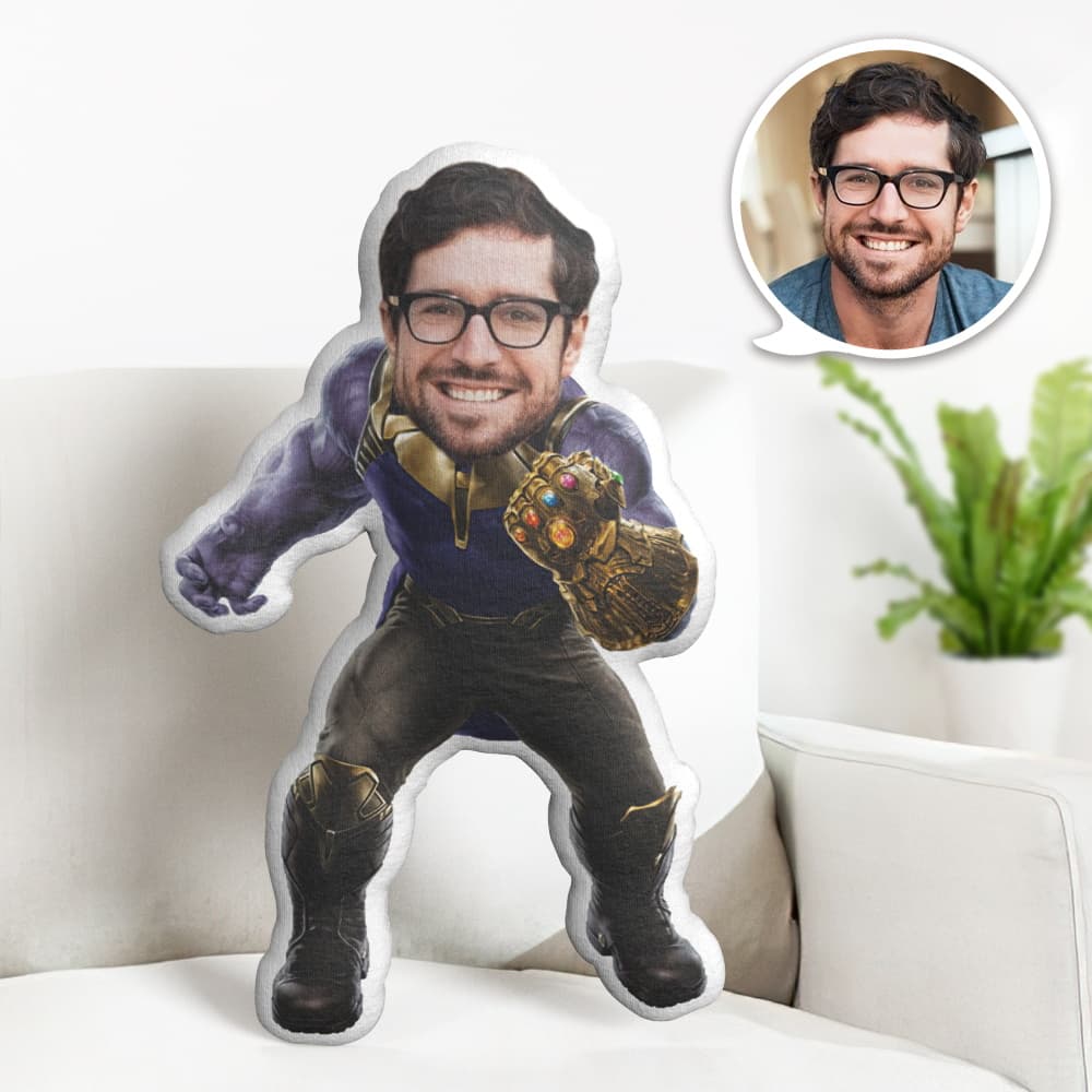 Oreiller Visage Personnalisé Oreiller Photo Personnalisé Oreiller Thanos Minime Cadeaux Pour Lui - MiniMe Pillow
