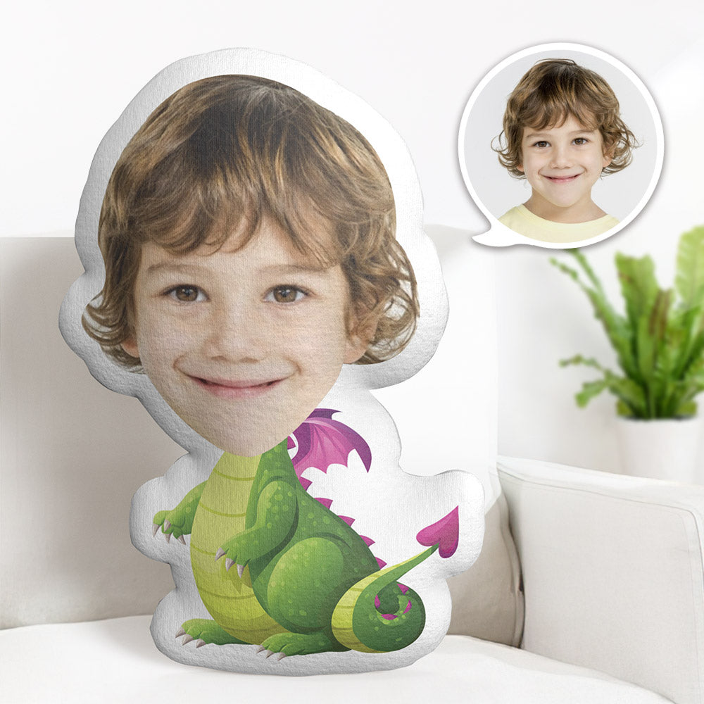 Oreiller De Visage Personnalisé Oreiller Photo Personnalisé Purple Fat Pterosaur Minime Oreiller Cadeaux Pour Les Enfants - MiniMe Pillow