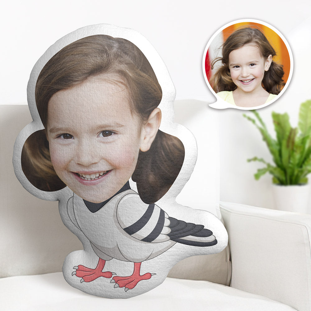 Oreiller Visage Personnalisé Oreiller Photo Personnalisé Pigeon Minime Oreiller Cadeaux Pour Enfants - MiniMe Pillow