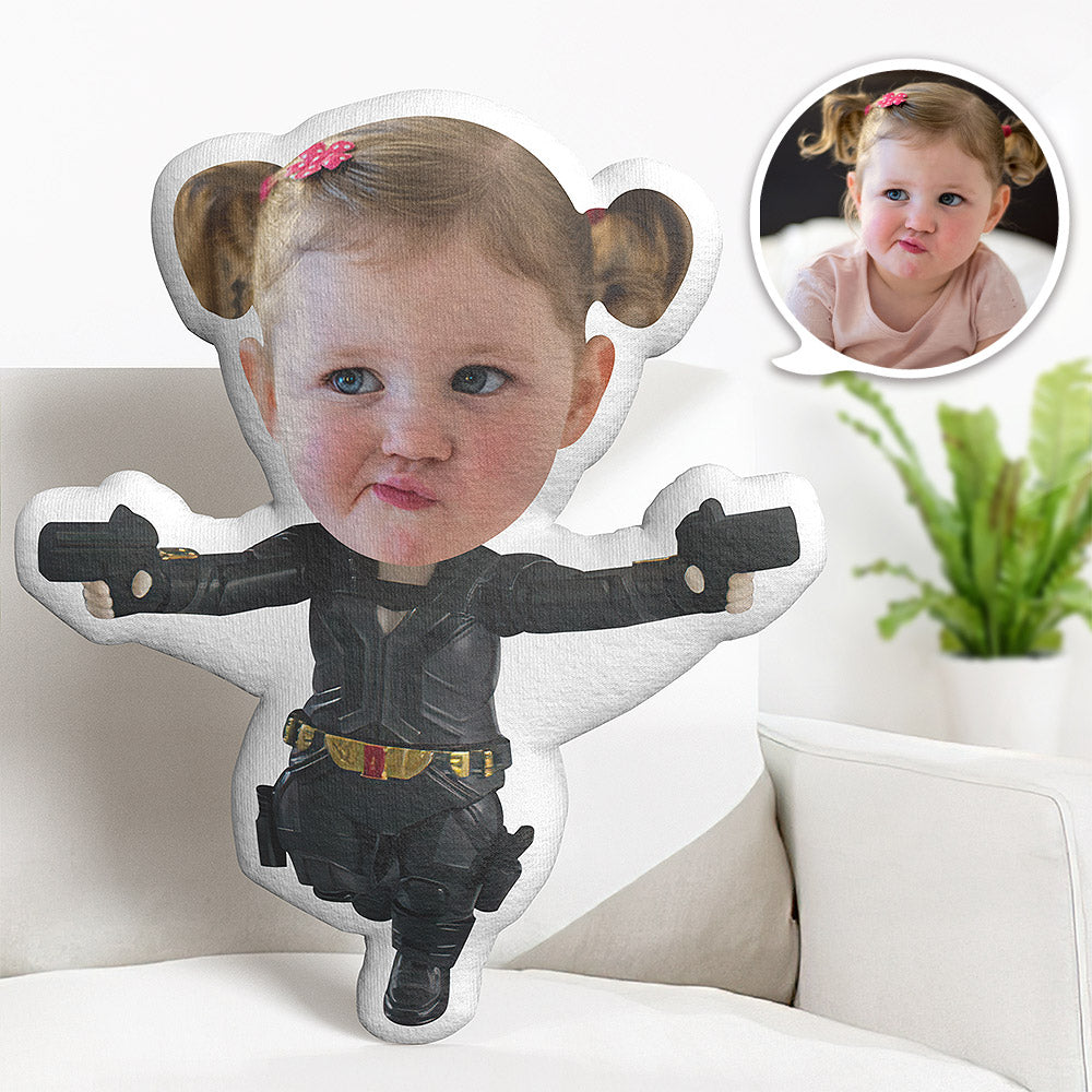 Oreiller Visage Personnalisé Oreiller Photo Personnalisé Suncha Veuve Noire Oreiller Minime Cadeaux Pour Enfants - MiniMe Pillow
