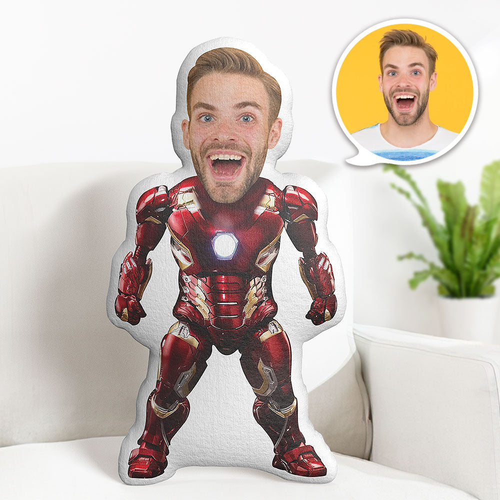 Oreiller De Corps Personnalisé Iron Man Coussin De Visage Personnalisé Meilleur Cadeau Pour Lui