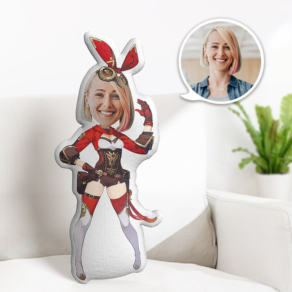 Oreiller De Corps Personnalisé Ambre Coussin De Visage Personnalisé Meilleur Cadeau Pour Elle - MiniMe Pillow