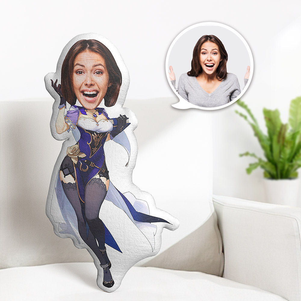 Oreiller De Corps Personnalisé Lisa Coussin De Visage Personnalisé Meilleur Cadeau Pour Elle - MiniMe Pillow