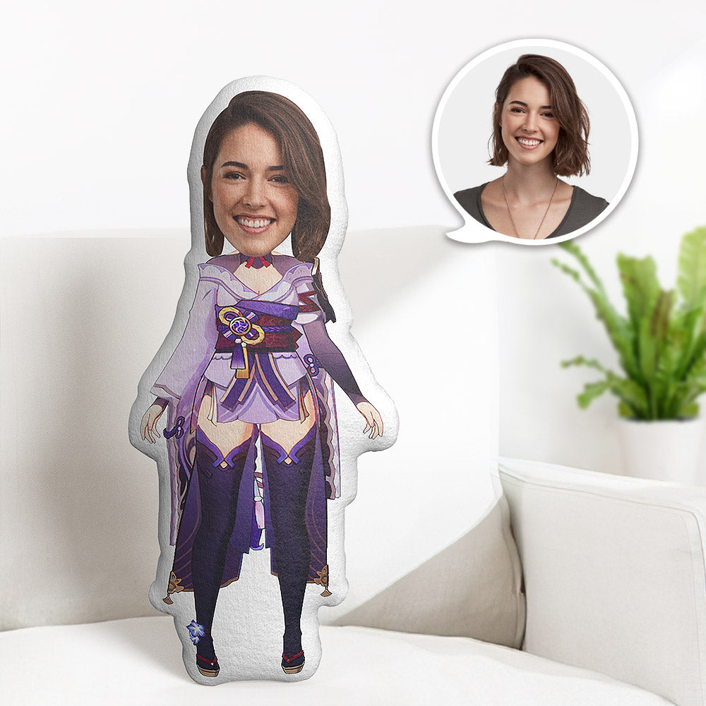 Oreiller De Corps Personnalisé Raiden Shogun Coussin De Visage Personnalisé Meilleur Cadeau Pour Elle - MiniMe Pillow